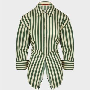 SIMONMILLER Loch Poplin Button-Up in Green